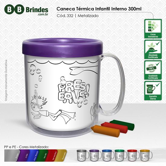 Imagem de Caneca térmica Infantil 300ml