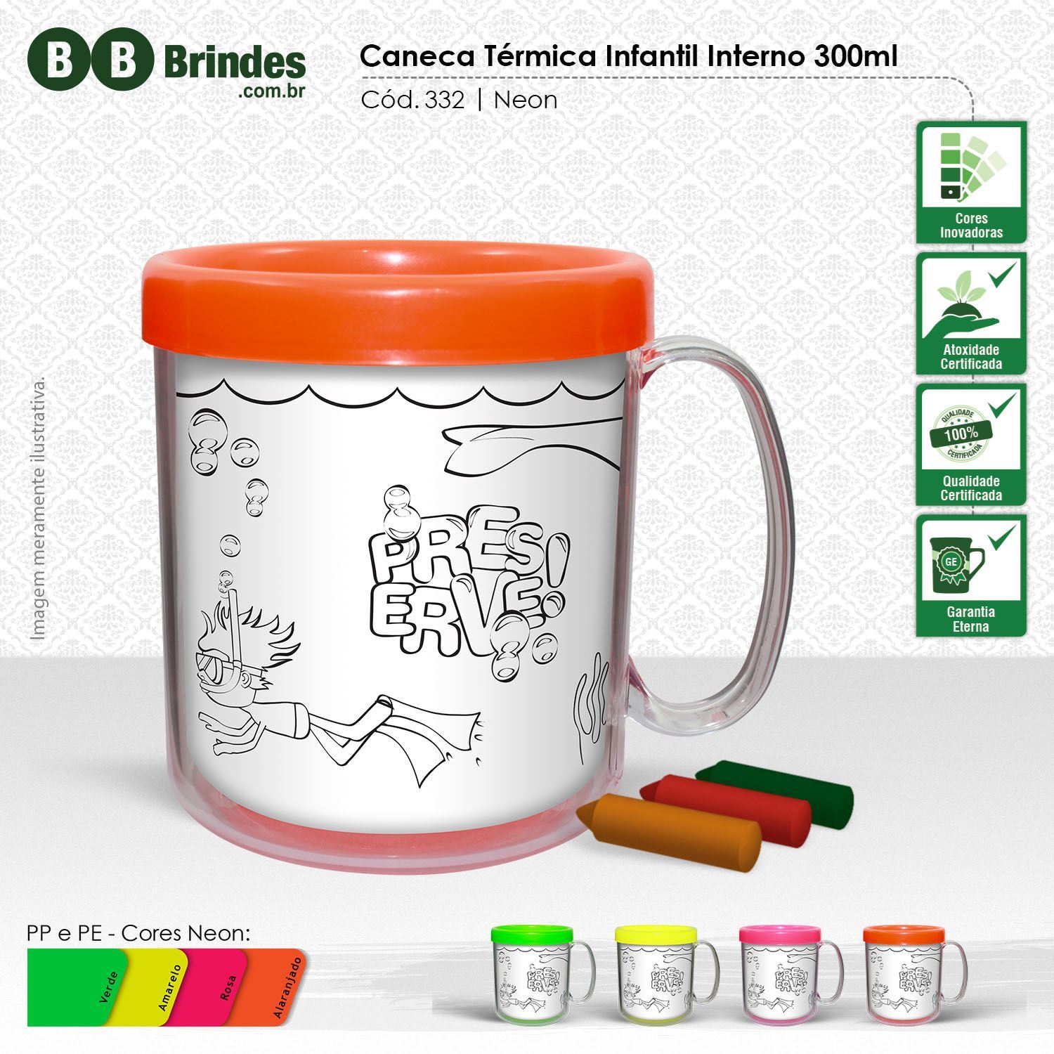 Imagem de Caneca térmica Infantil 300ml