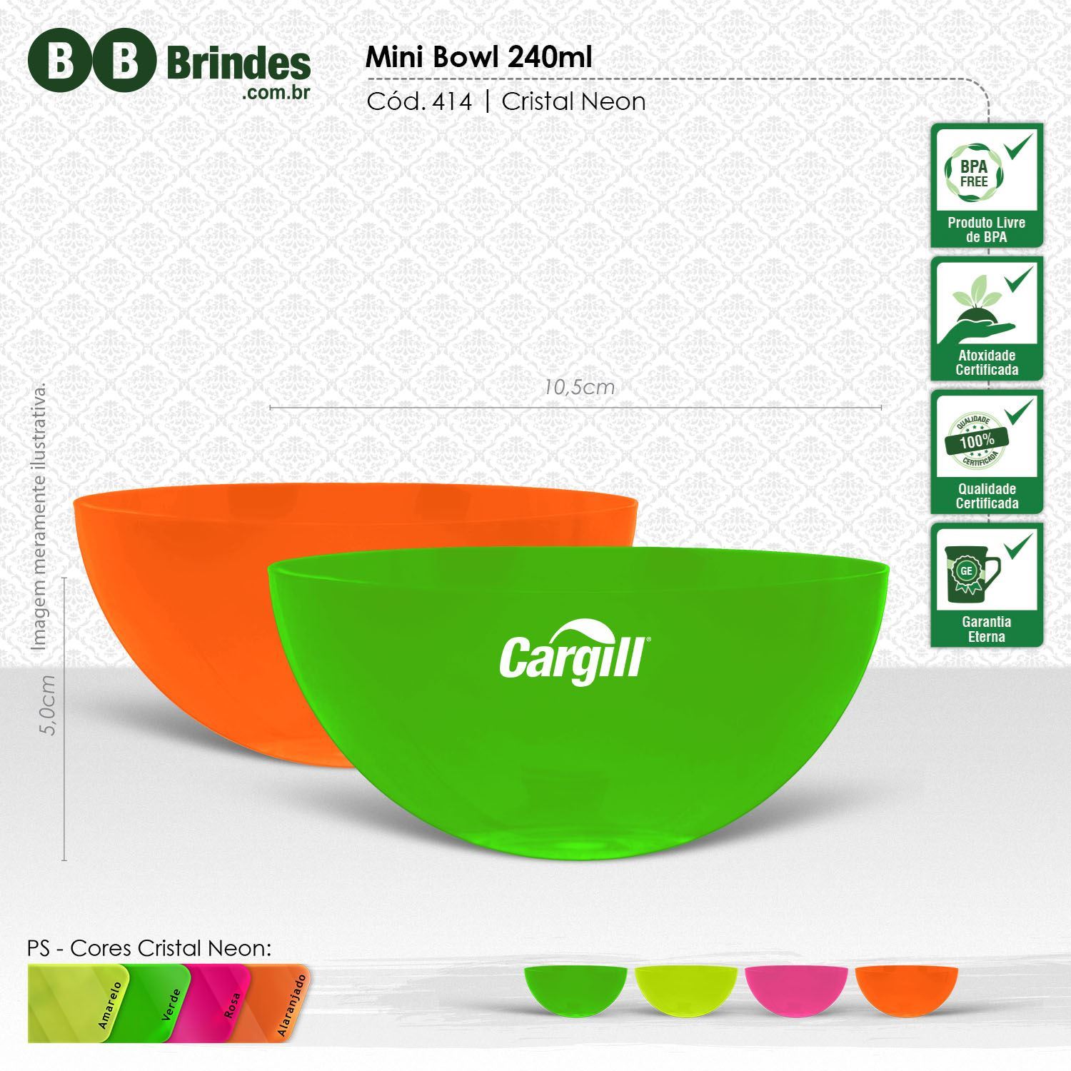 Imagem de Mini Bowl 240ml PP TRANSLUCIDO