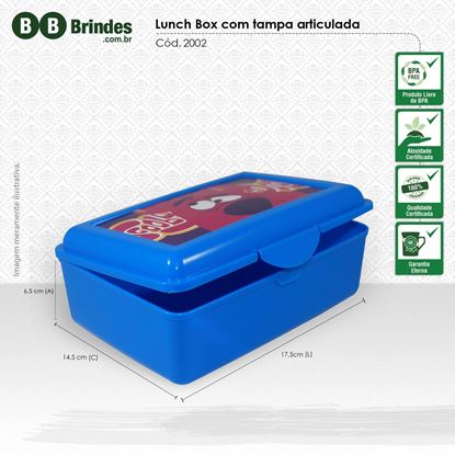 Imagem de Marmita Lunch Box com tampa articulada