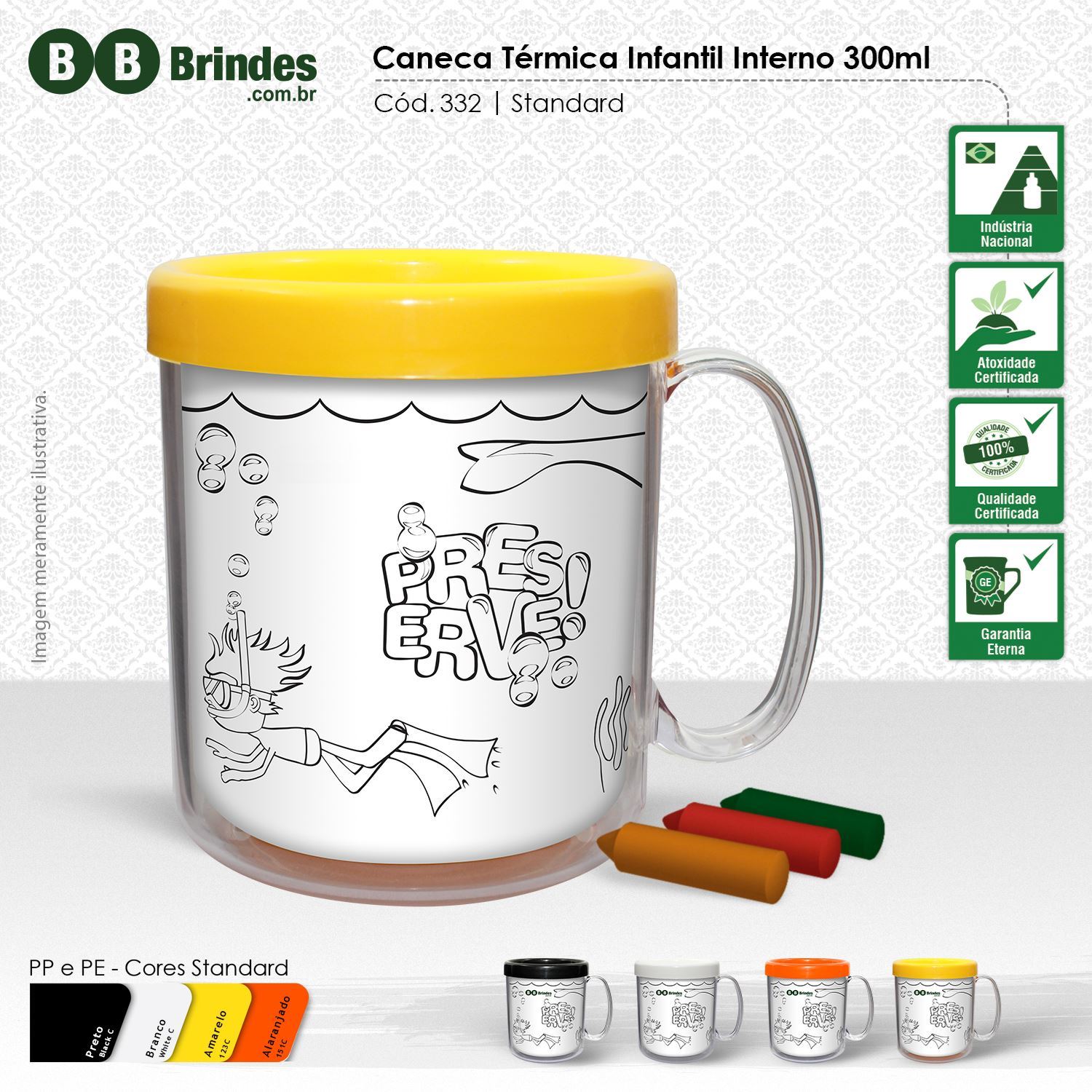 Imagem de Caneca térmica Infantil 300ml