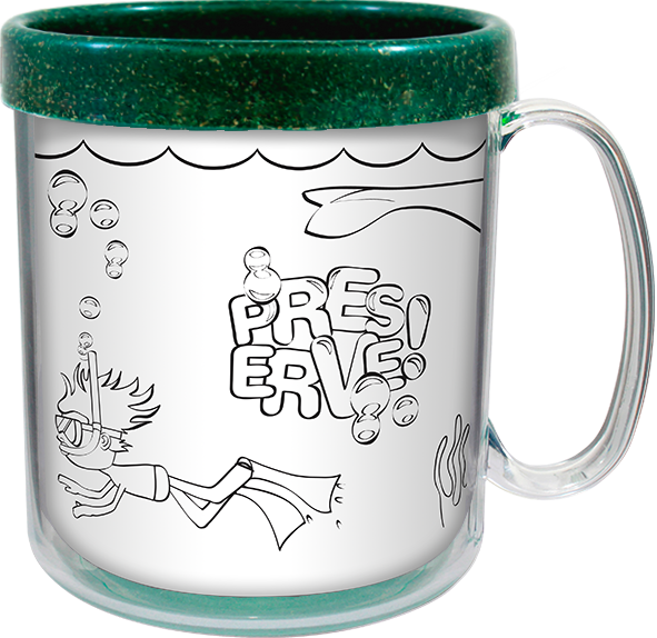 Imagem de Caneca Térmica Infantil Green Colors 300ml PB