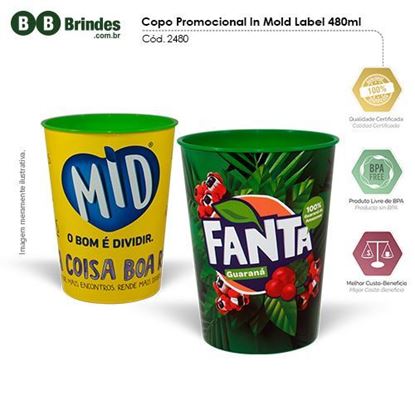 Imagem de Copo Promocional in Mold Label 480ml