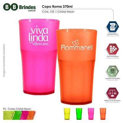 Imagem de Copo Roma 370ml PS Cristal