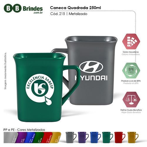 Imagem de Caneca Quadrada 250ml