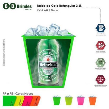 Imagem de Balde de Gelo Retangular 2,6L