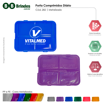 Porta comprimido PLUS diário