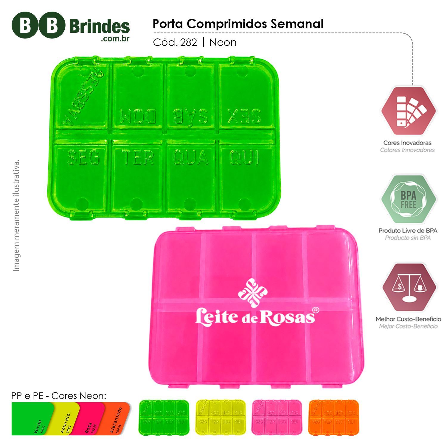 Porta comprimido PLUS semanal